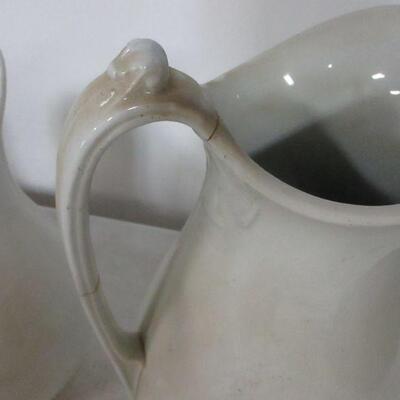 Lot 34 - China Pitchers - Ironstone - Pottery Barn