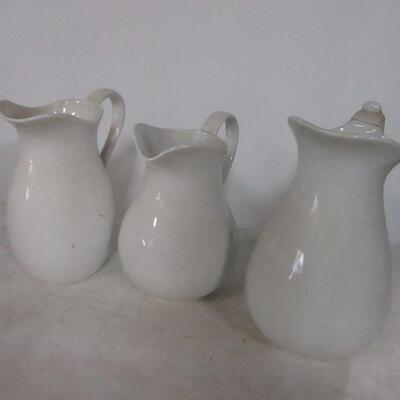 Lot 34 - China Pitchers - Ironstone - Pottery Barn