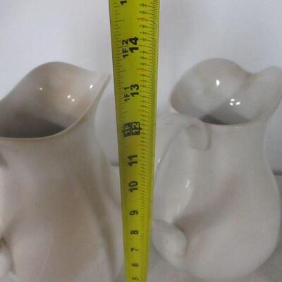 Lot 34 - China Pitchers - Ironstone - Pottery Barn
