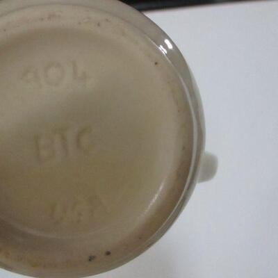 Lot 37 - BTC USA Pottery White Pitcher