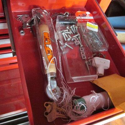 Lot 161- Sears Craftsman Tool Box with Tools
