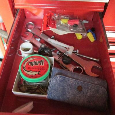 Lot 161- Sears Craftsman Tool Box with Tools