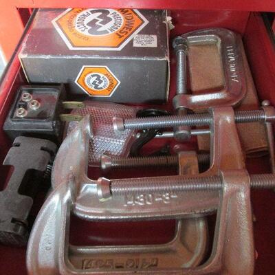 Lot 161- Sears Craftsman Tool Box with Tools