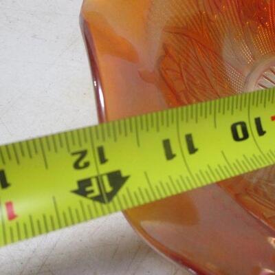 Lot 52 - Orange Carnival Glass Candy Dish
