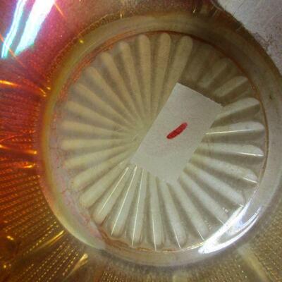 Lot 52 - Orange Carnival Glass Candy Dish