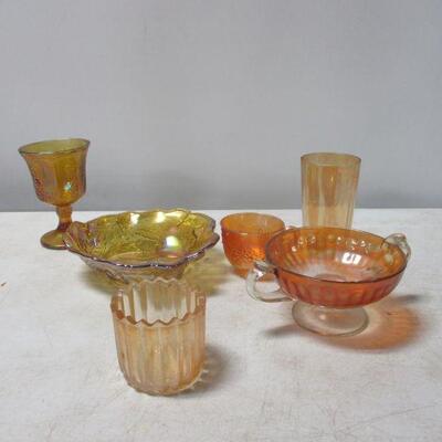 Lot 54 - Orange Carnival Glass 