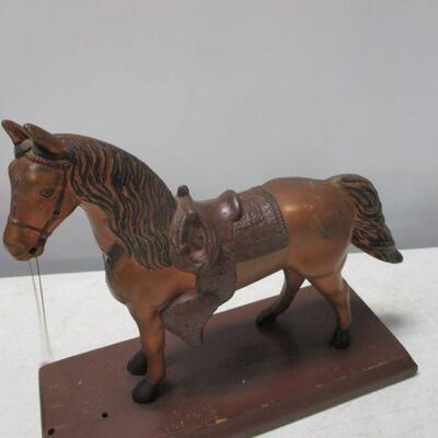 Lot 62 - Ingram Clock With Horse 
