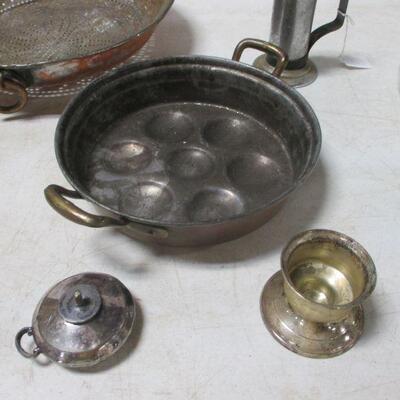Lot 78 - Enamel & Copper & Stainless Steel Items