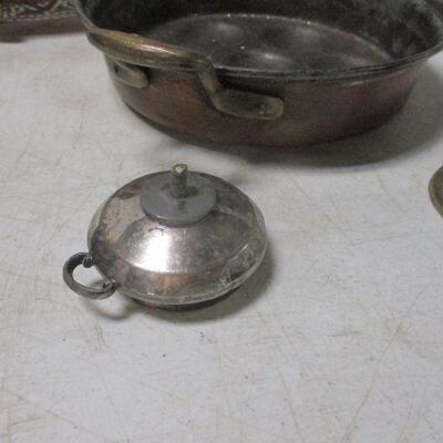 Lot 78 - Enamel & Copper & Stainless Steel Items