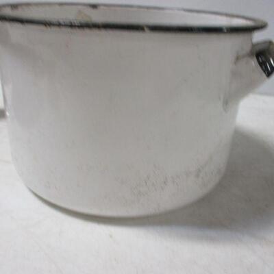 Lot 78 - Enamel & Copper & Stainless Steel Items
