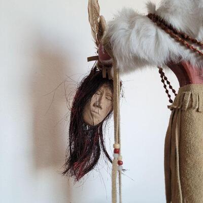 Lot #1: 24" Kachina Doll "Priest Killer" SIGNED Virginia Begay