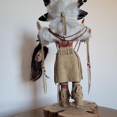 Lot #1: 24" Kachina Doll "Priest Killer" SIGNED Virginia Begay