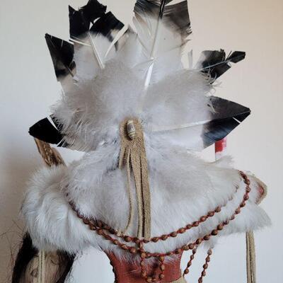 Lot #1: 24" Kachina Doll "Priest Killer" SIGNED Virginia Begay