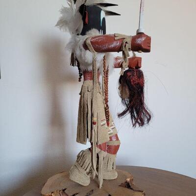 Lot #1: 24" Kachina Doll "Priest Killer" SIGNED Virginia Begay