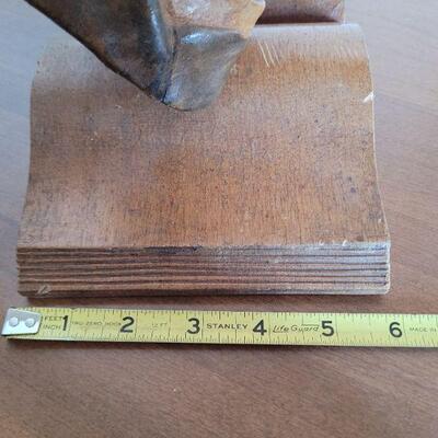 Lot #2: Vintage 9" Tall Praying Hands Wood Sculpture