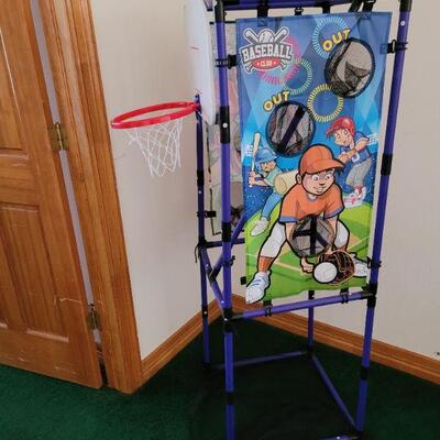 Lot #5: Children's Activity Game Center Baseball/Basketball/Football