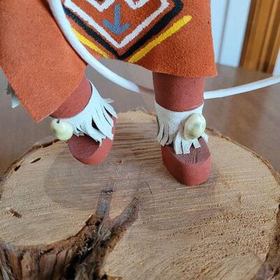 Lot #10: Handmade Kachina Doll "Hoop" 12" Tall