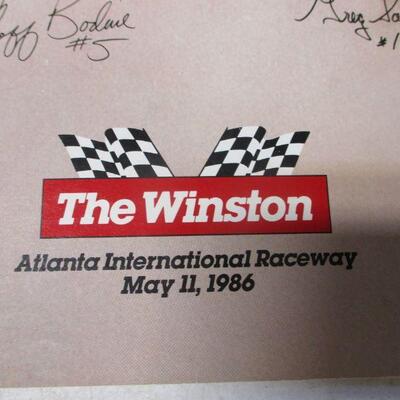 Lot 92 - NASCAR Poster Of "The Winston" At Atlanta Motor Speedway 1986