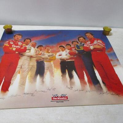 Lot 92 - NASCAR Poster Of "The Winston" At Atlanta Motor Speedway 1986