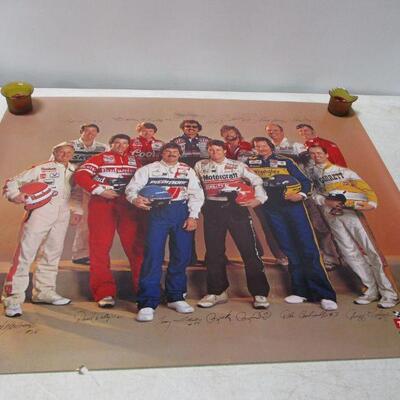 Lot 93 - NASCAR Poster Of "The Winston" At Charlotte Motor Speedway 1985