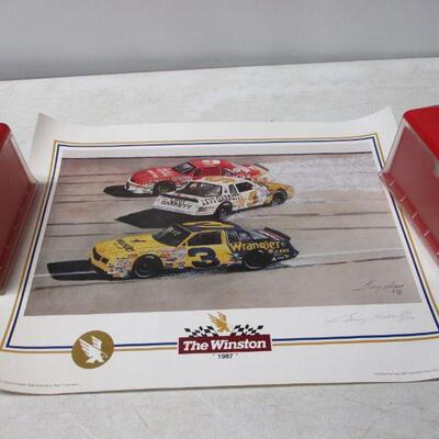 Lot 94 - NASCAR Numbered Print Of "The Winston - 1987 Signed By Gary Hill
