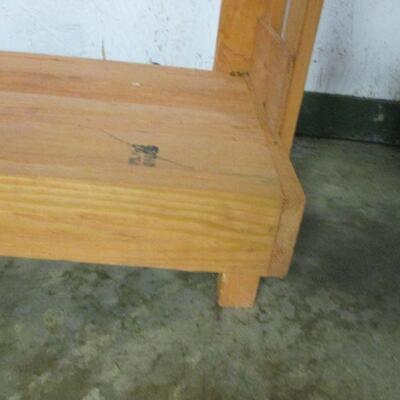 Lot 95 - Vintage Solid Wood Coca-Cola Store Display Shelf 