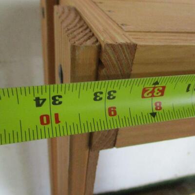 Lot 95 - Vintage Solid Wood Coca-Cola Store Display Shelf 