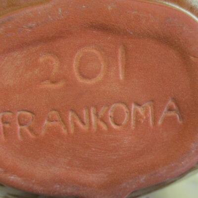 Lot 123 - Vintage Four Place Setting of Frankoma Pottery Stoneware includes Butter Dish, Salt, Pepper, Creamer, Etc.