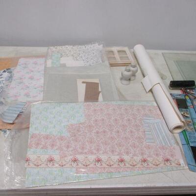 Lot 125 - Dollhouse Miniature Art Panel Wallpaper