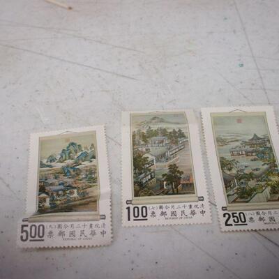 Lot 128 - Postal Stamp Design Metal Engraving Japanese 