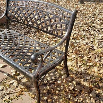 Lot 22: Outdoor Metal Bench