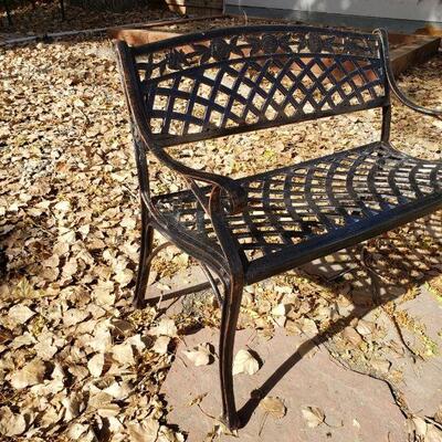 Lot 22: Outdoor Metal Bench