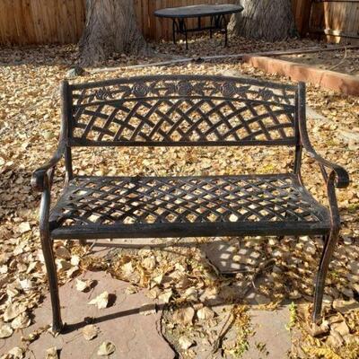 Lot 22: Outdoor Metal Bench