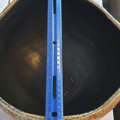 Lot 26: Large Ceramic Bowl with Black Interior 