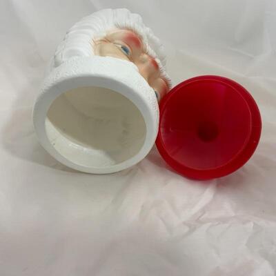 (1) Vintage | Small Santa Blow Mold & Cookie Jar