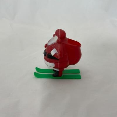 (2) Vintage | 1950s Rosbro Santa on Skis 