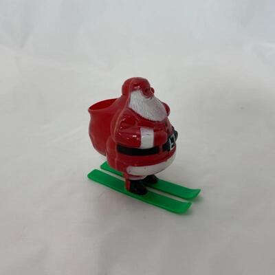 (2) Vintage | 1950s Rosbro Santa on Skis 