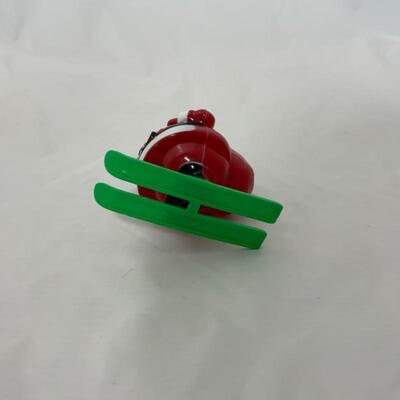 (2) Vintage | 1950s Rosbro Santa on Skis 