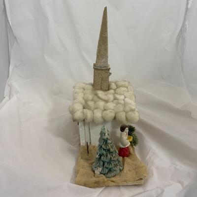 (5) Vintage | Wooden and Wax Chapel Music Box
