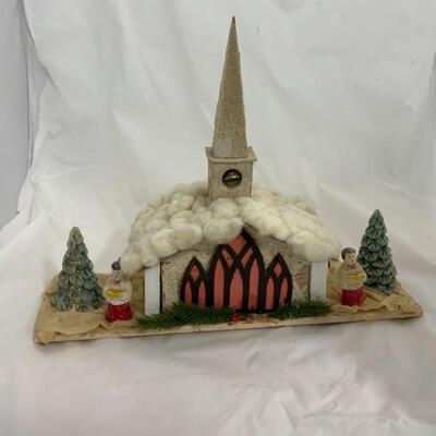 (5) Vintage | Wooden and Wax Chapel Music Box