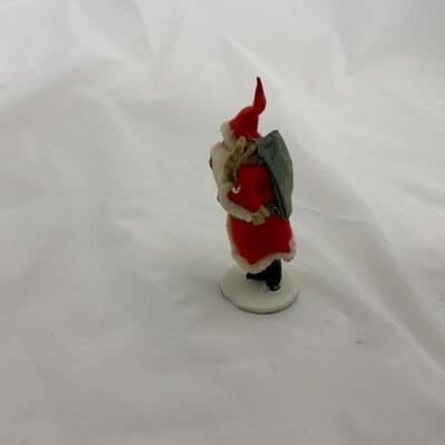 (7) Vintage | Three Clay Face Japan-Made Santas