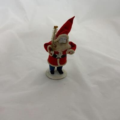 (7) Vintage | Three Clay Face Japan-Made Santas
