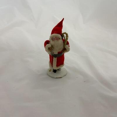(7) Vintage | Three Clay Face Japan-Made Santas