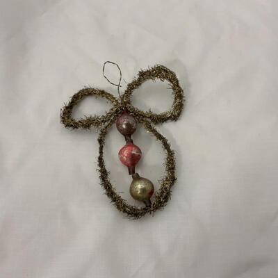 (10) Antique | Two Victorian German Tinsel Ornaments