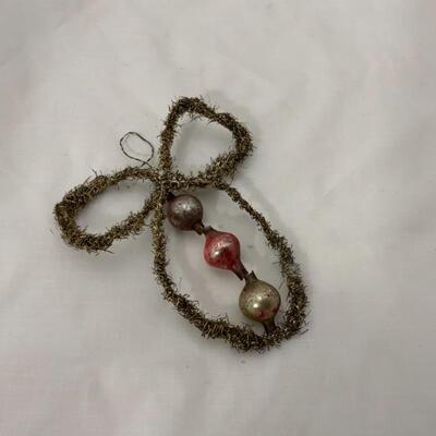 (10) Antique | Two Victorian German Tinsel Ornaments