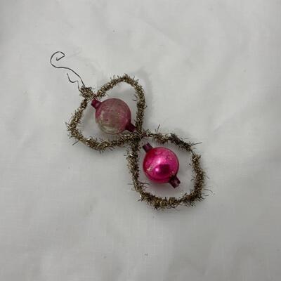 (10) Antique | Two Victorian German Tinsel Ornaments
