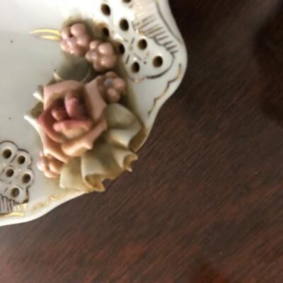 2 Small Matching Bone China Dishes
