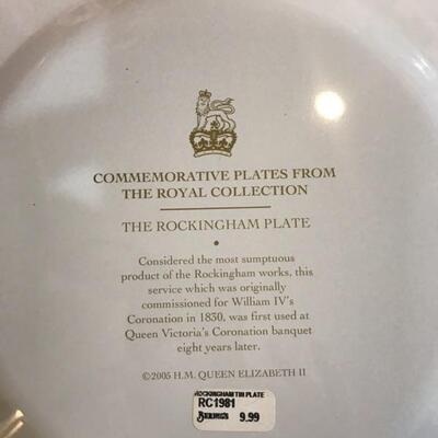 Lot 4-Z Tin Commemorative Plates from the Royal Collection