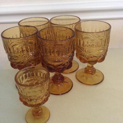 Amber Goblets