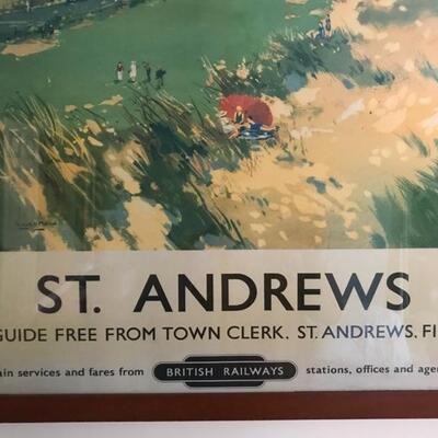 Framed St. Andrews Golf Course Poster